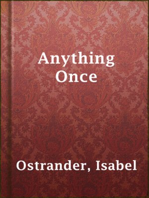 cover image of Anything Once